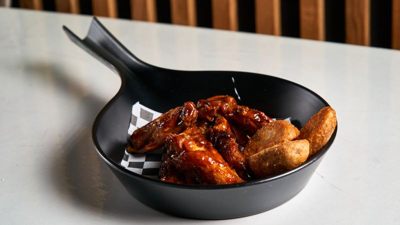 Hangry Joe's classic chicken tenders with dipping sauce